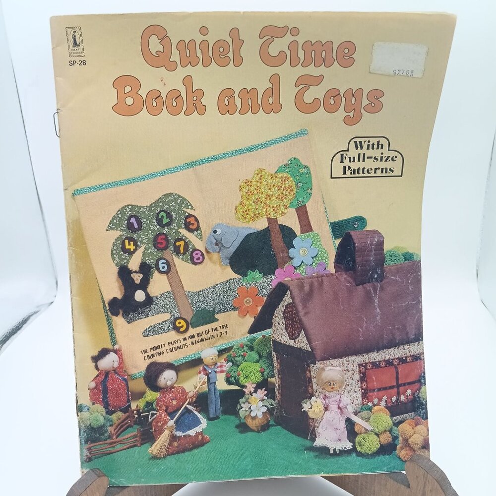Vintage Sewing Patterns, Quiet Time Book and Toys SP-28, Craft Course 1981
